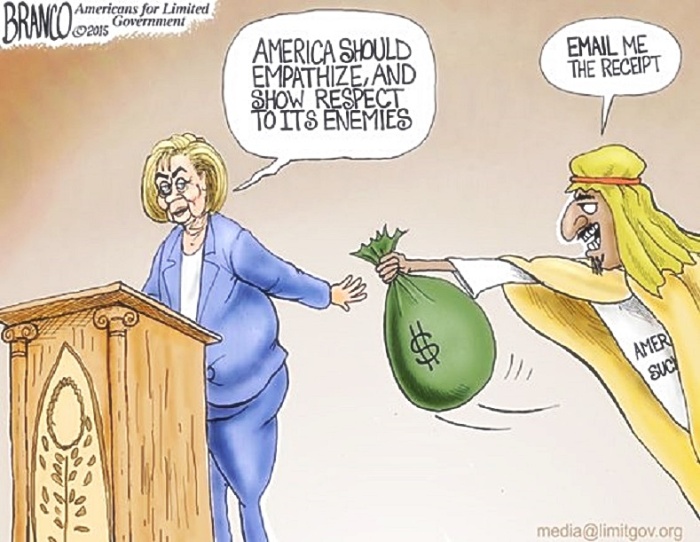 Nuslim bribes Hillary toon