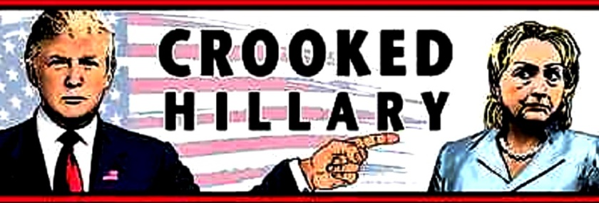 Trump vs Crooked Hillary toon